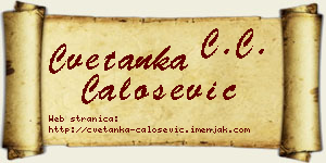Cvetanka Čalošević vizit kartica